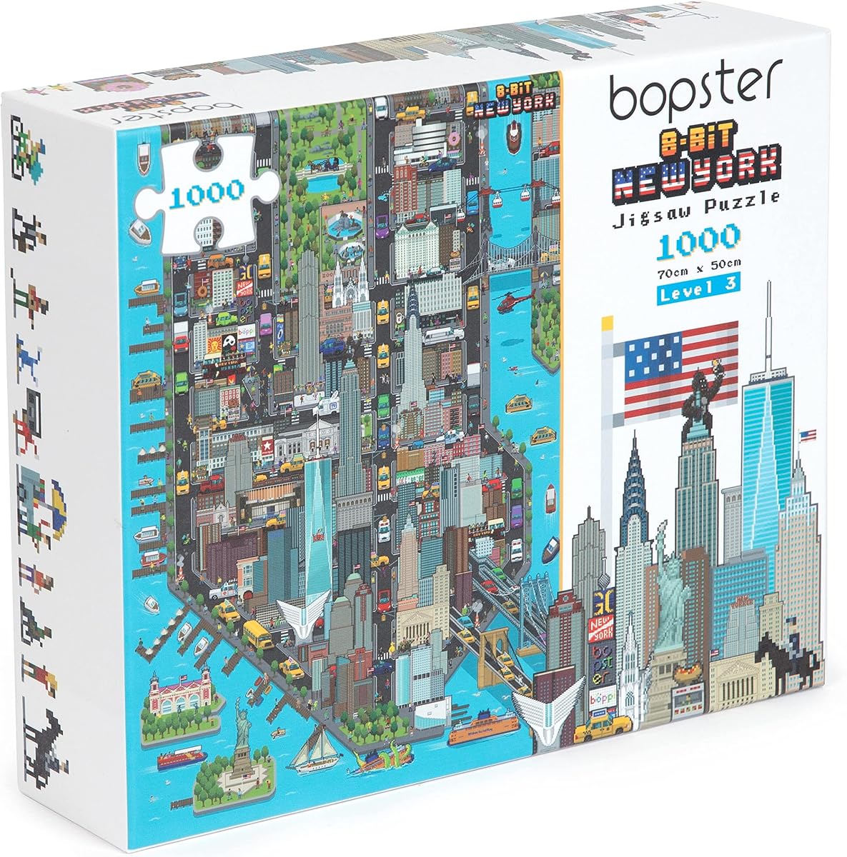 8-Bit New York Puzzle — 1000 Pieces by bopster