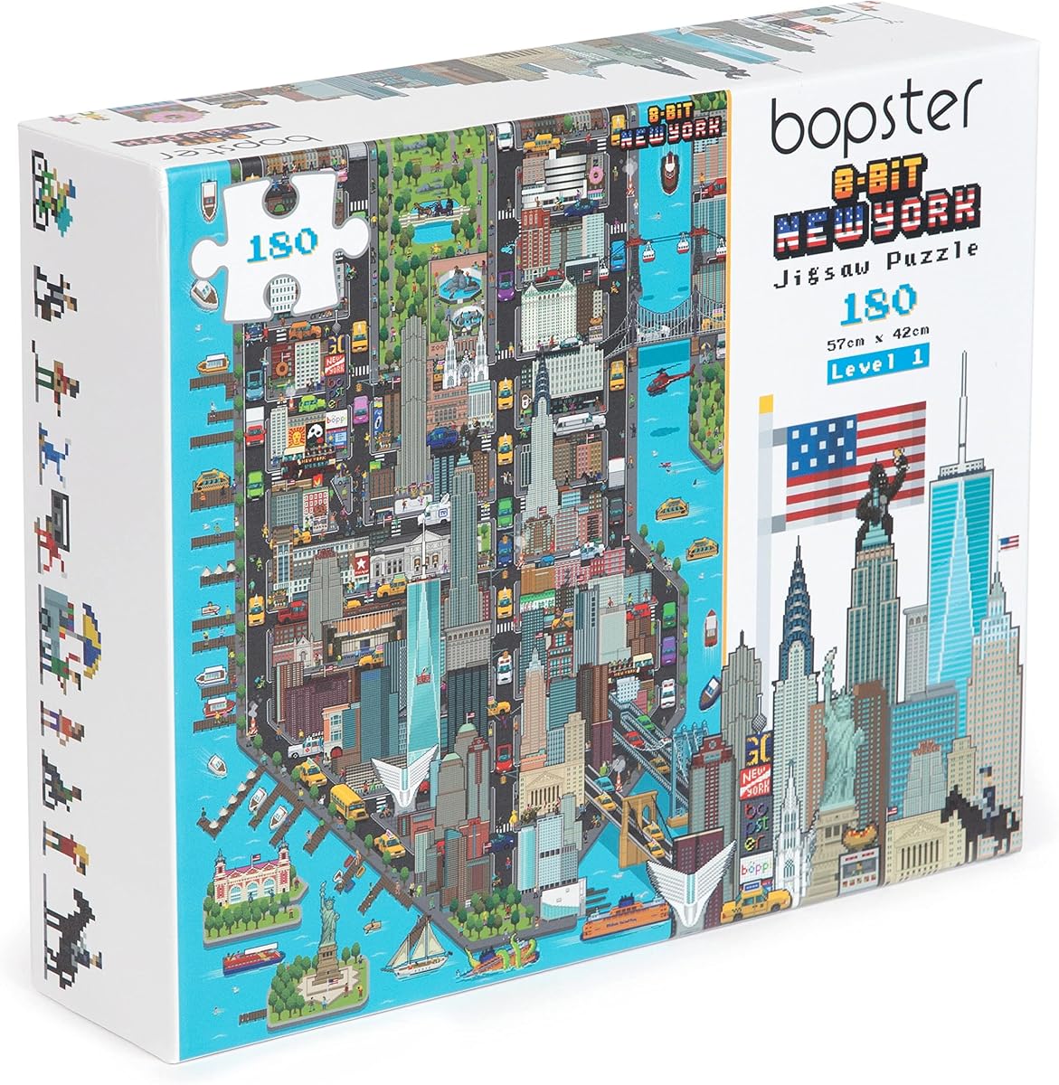 8-Bit New York Puzzle — 180 Pieces by bopster