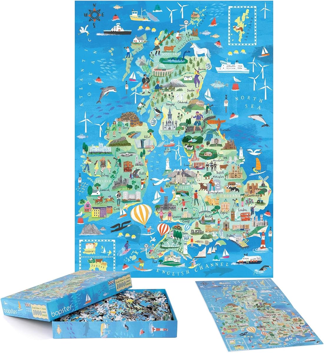 Great British Isles and Ireland Map Puzzle — 1000 Pieces by bopster