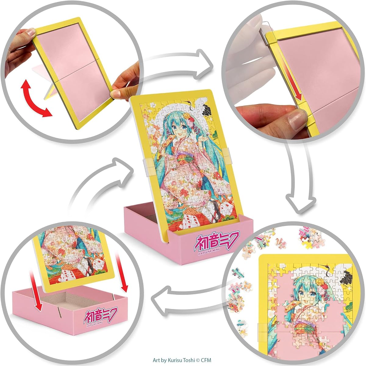 Hatsune Miku Kimono Micro Puzzle — 150 Pieces by bopster seen from the side