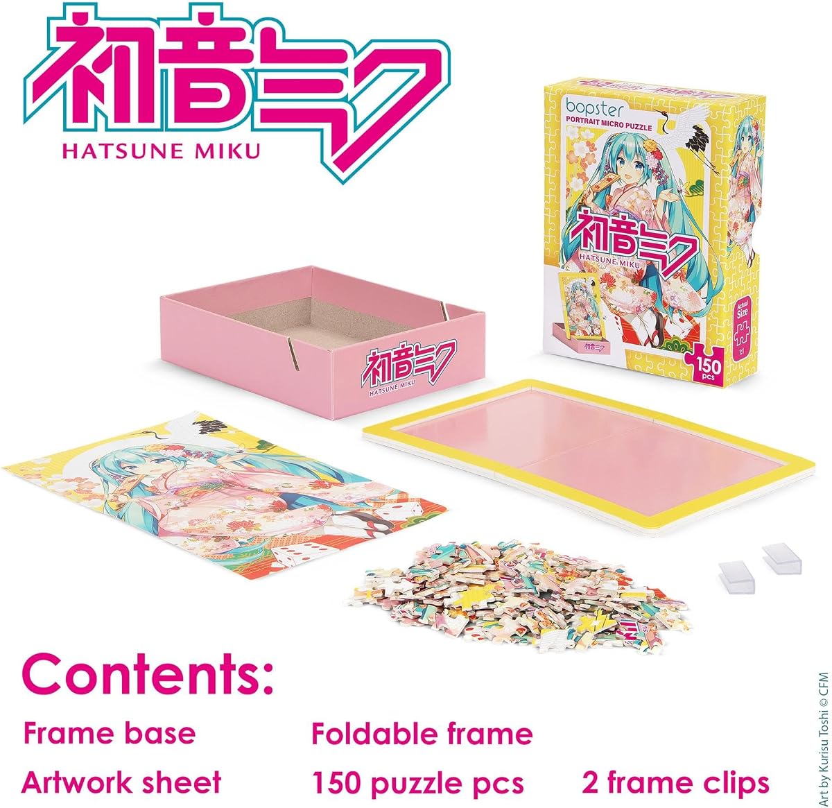 Hatsune Miku Kimono Micro Puzzle — 150 Pieces by bopster in the hand