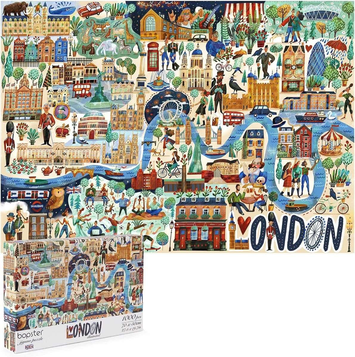 Illustrated London Puzzle — 1000 Pieces by bopster