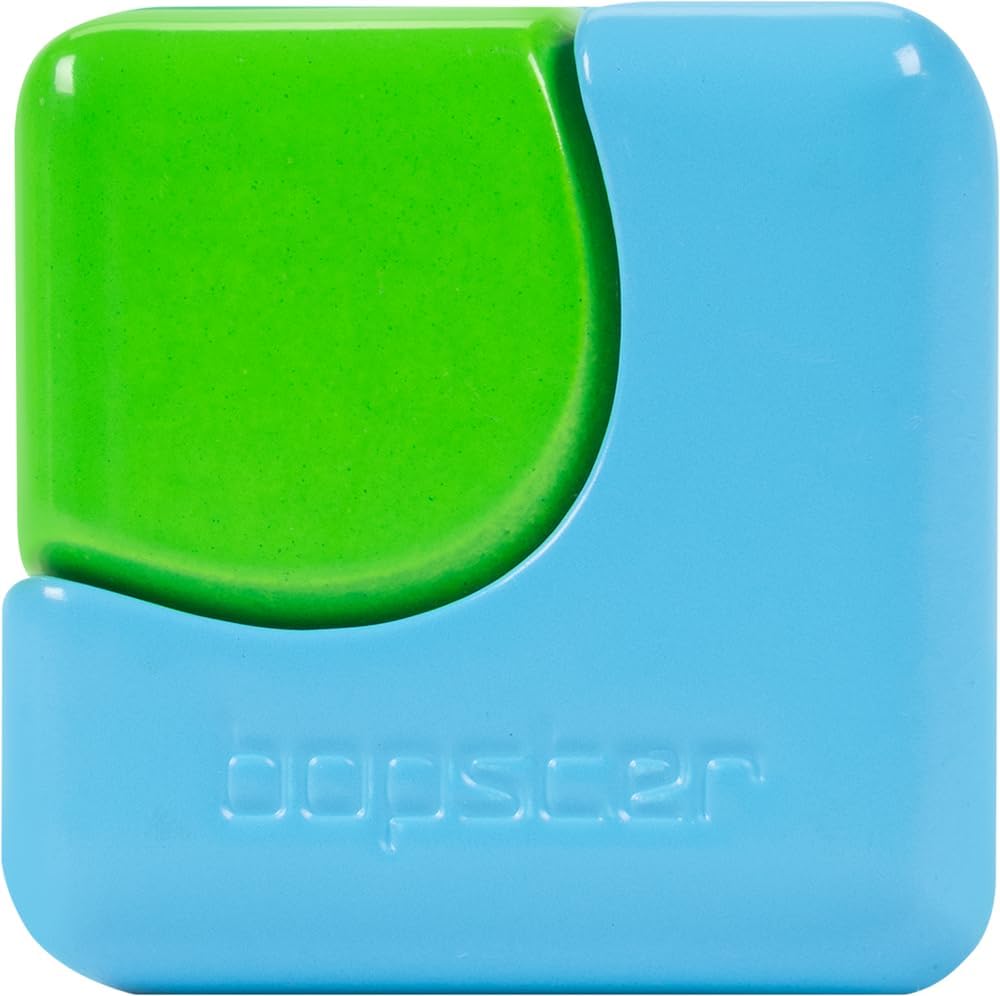 Neon Cube Spinner by bopster seen from the side
