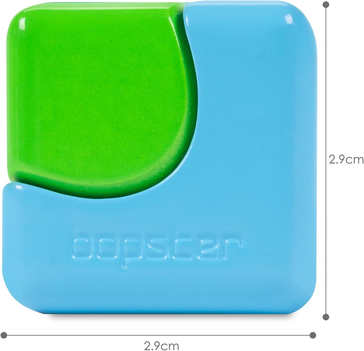 Neon Cube Spinner by bopster with the box