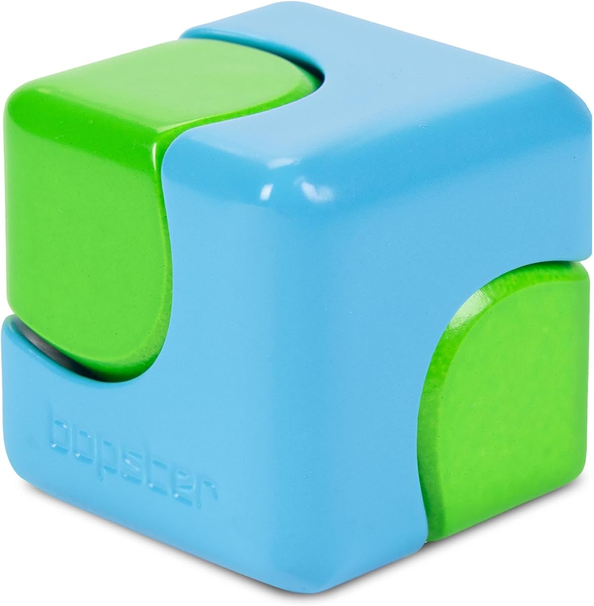 Neon Cube Spinner by bopster in the hand